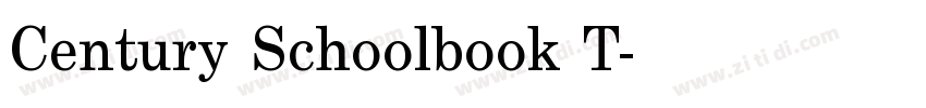 Century Schoolbook T字体转换 Century Schoolbook T字体转换